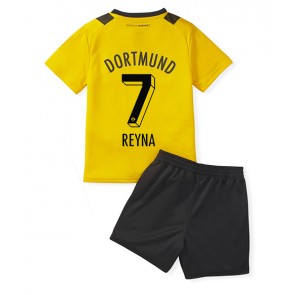Borussia Dortmund Giovanni Reyna #7 babykläder Hemmatröja barn 2022-23 Korta ärmar (+ Korta byxor)